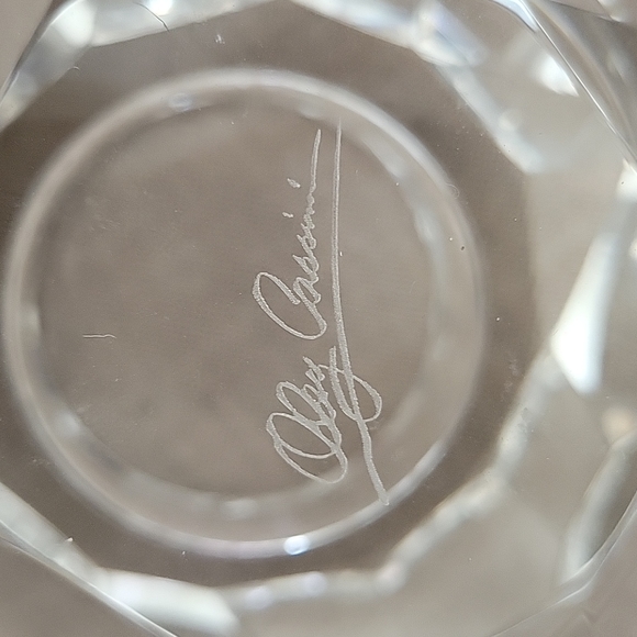 Oleg Cassini Crystal Votive NIB, Signature on the bottom - Picture 4 of 8